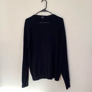 Uniqlo Men's Black Sweater - Large